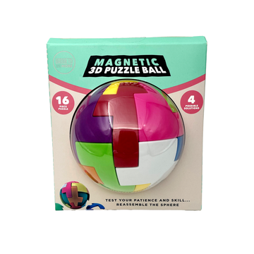 3D Magnetic Puzzle Ball 11cm Home Crackerjack