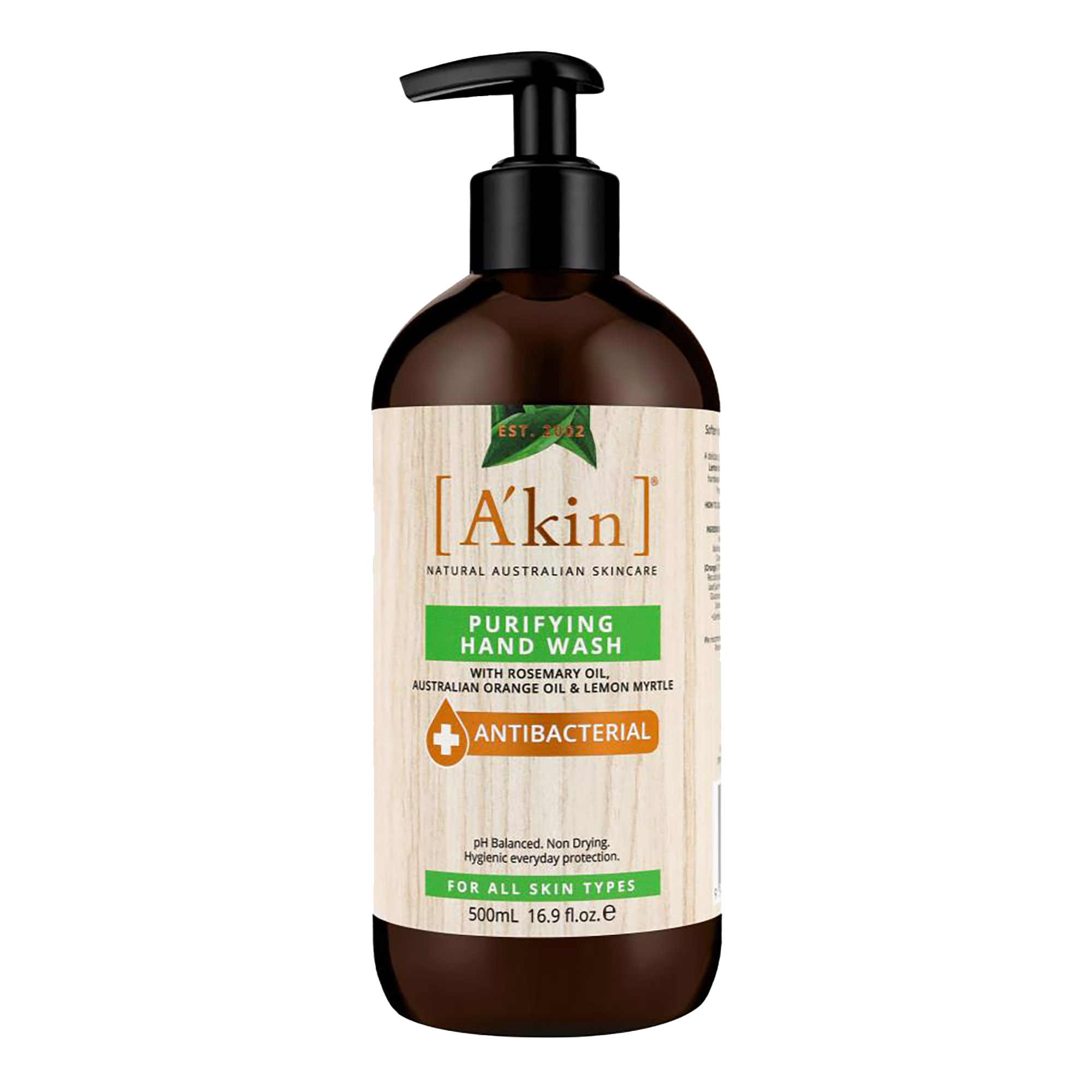 Akin Purifying Hand Wash Antibacterial 500ml Health Beauty