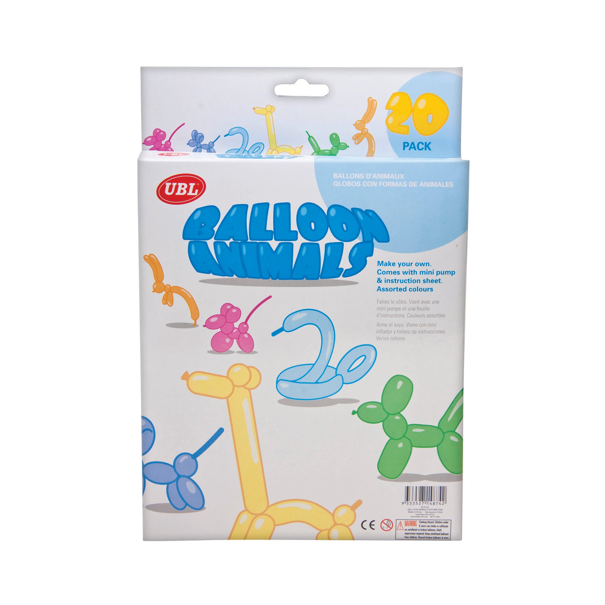 Balloon Animals With Pump 20pk | Toys | Product