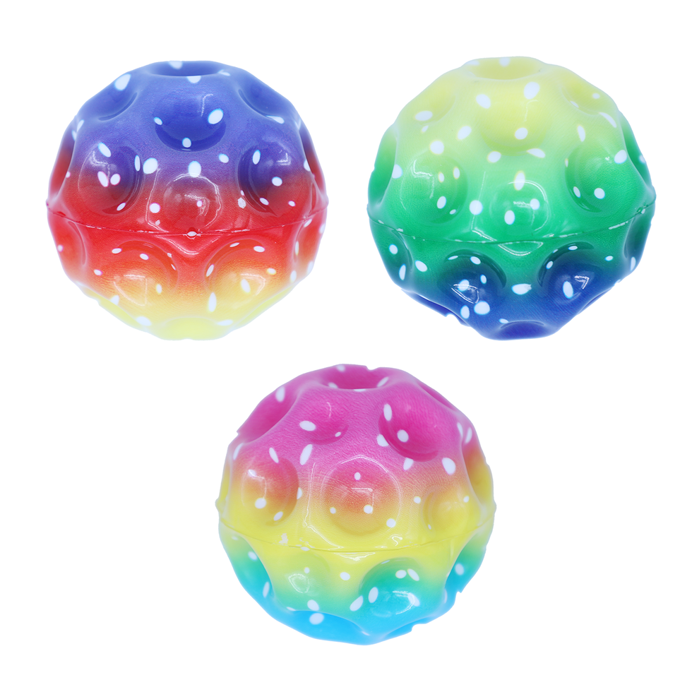 Distorted Boball Bounce Ball Rainbow Dimple | Toys | Crackerjack
