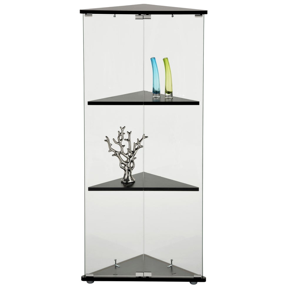 Corner Glass Display Case 2 Tier Lounge Product