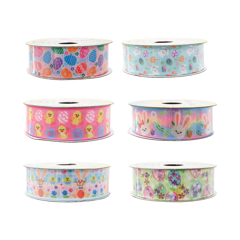 Easter Ribbon Assorted 25mm x 2.7m | Easter | Crackerjack