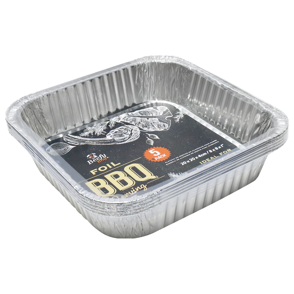 Beefy Boy Foil BBQ Serving Tray 5pk Household Crackerjack - Main Image