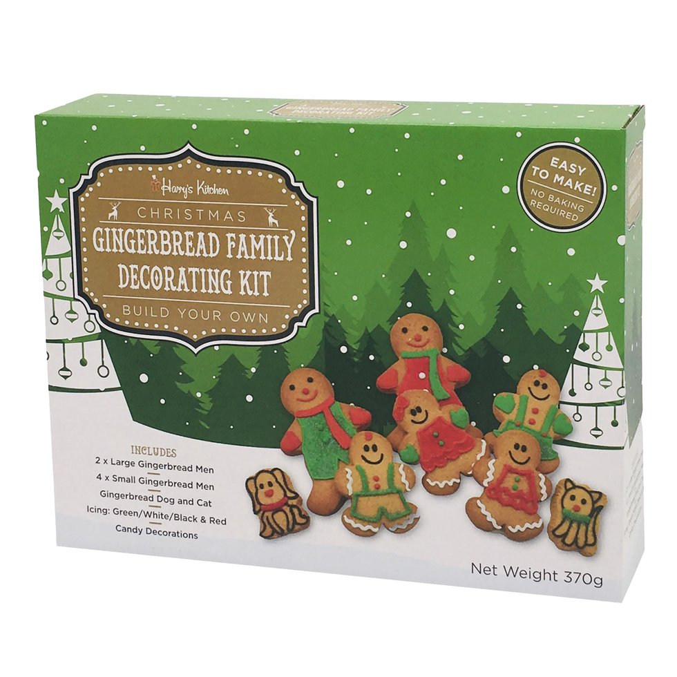 Gingerbread Family Decorating Kit 370g Christmas Biscuits Product