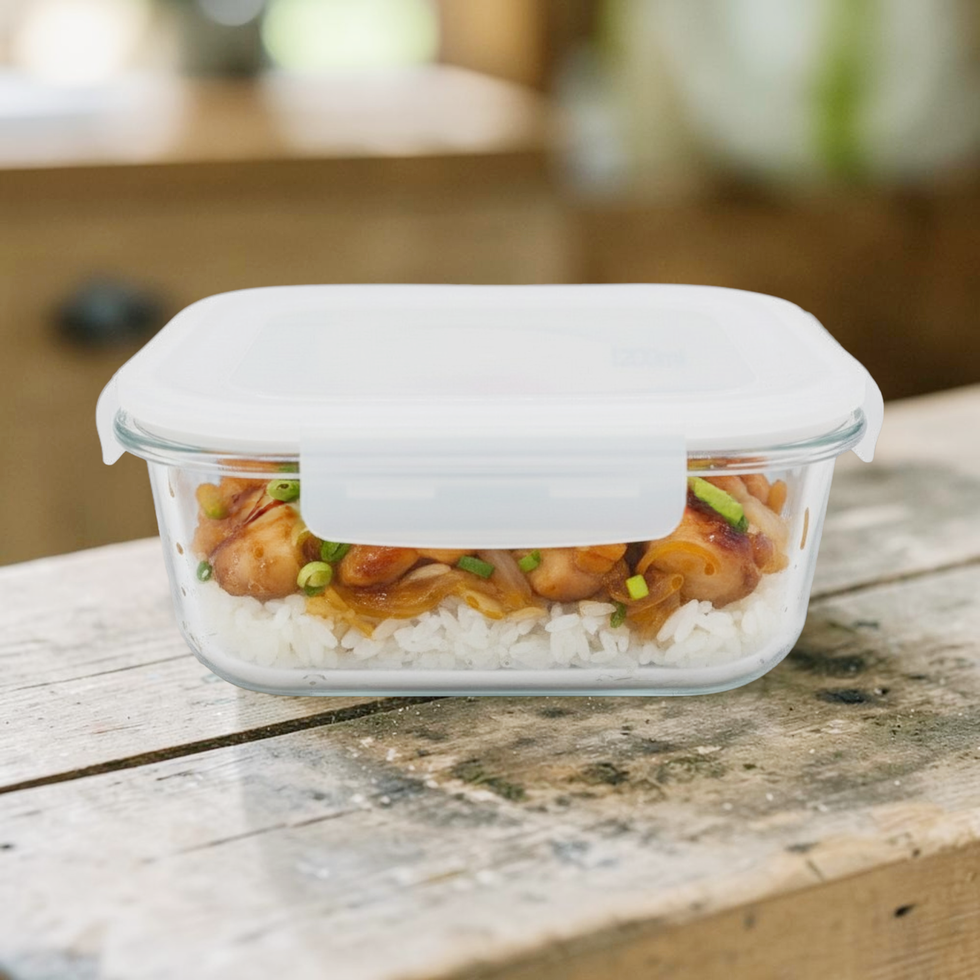 Square Glass Container Lab Store Fresh Glass Container Square 1200ml | Home | Crackerjack