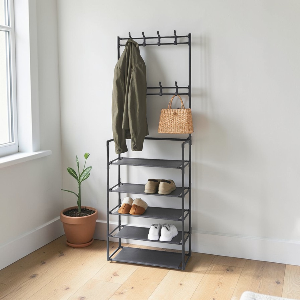 Essentials Rack Home Essentials Garment Rack With Shelves | Furniture