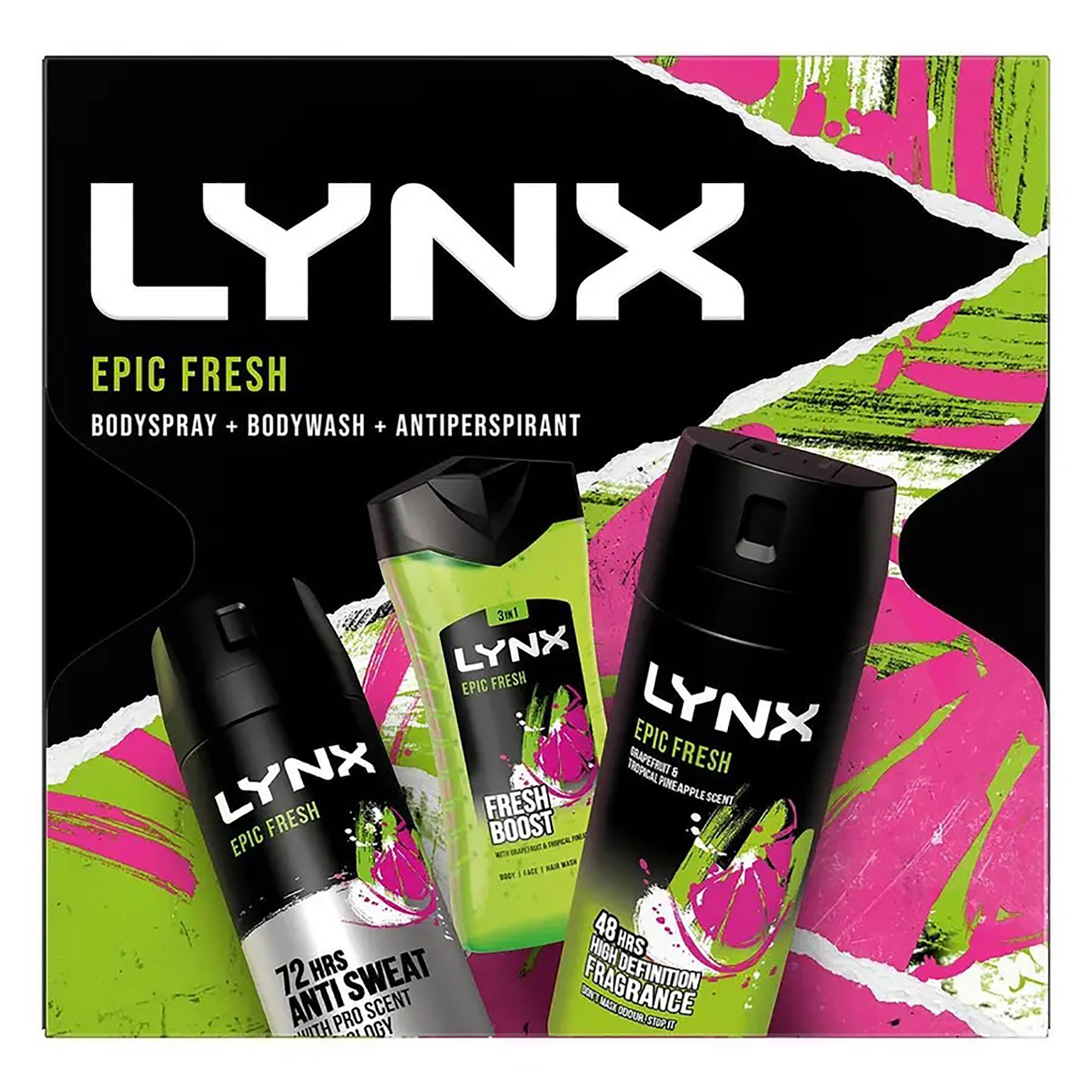 Lynx Gift Set Epic Fresh Trio Health Beauty Crackerjack