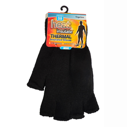 Men's Heat Insulate Thermal Insulated Fingerless Gloves Assorted