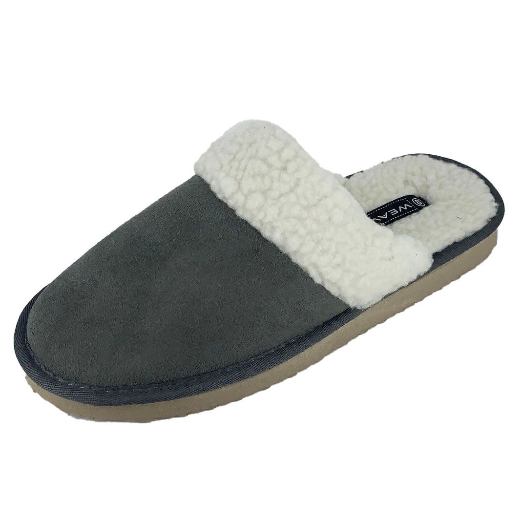 mens navy slippers size 10