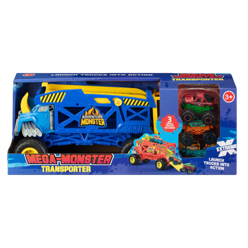 Mega-Monster Truck Transporter Assorted Toys Crackerjack