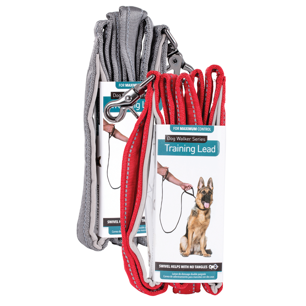 Pet Training Lead with Handles Assorted Pet Crackerjack