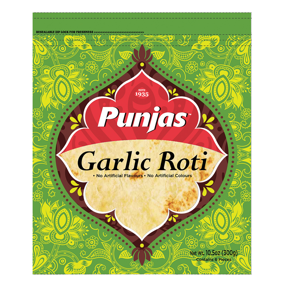 Punjas Garlic Roti 300g | Grocery | Crackerjack