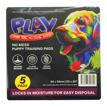 Puppy Dog Training Pads 60x60cm 5pk Pet Crackerjack
