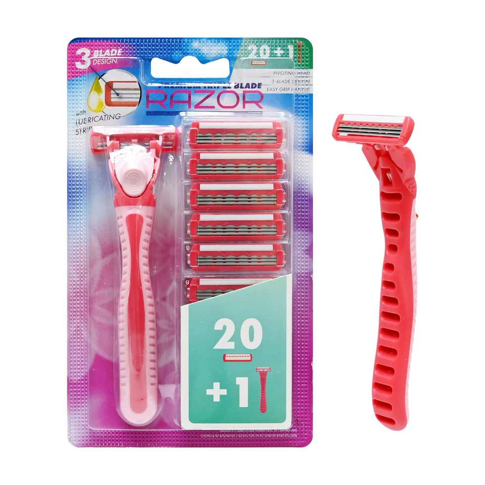 Premium Triple Blade Razors For Women 20pk | Health & Beauty