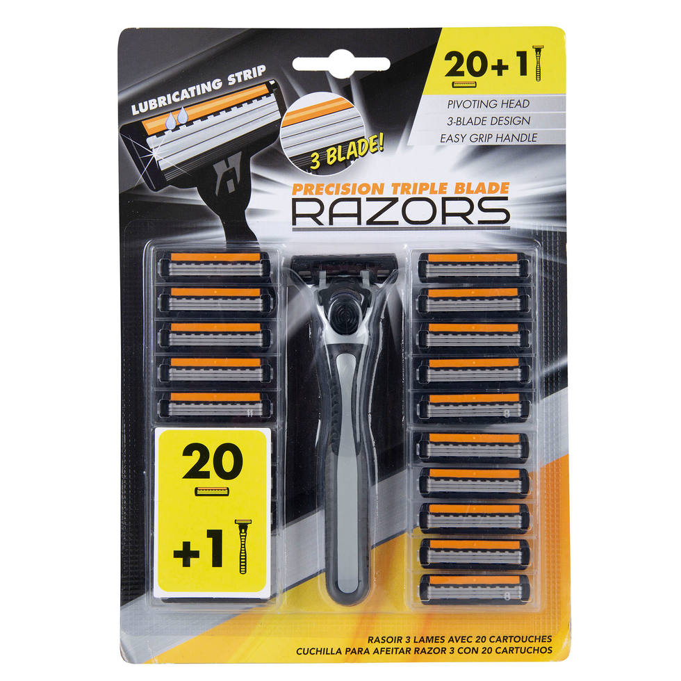 Three Inch Razorblade Premium Triple Blade Razors For Men 20pk | Health & Beauty