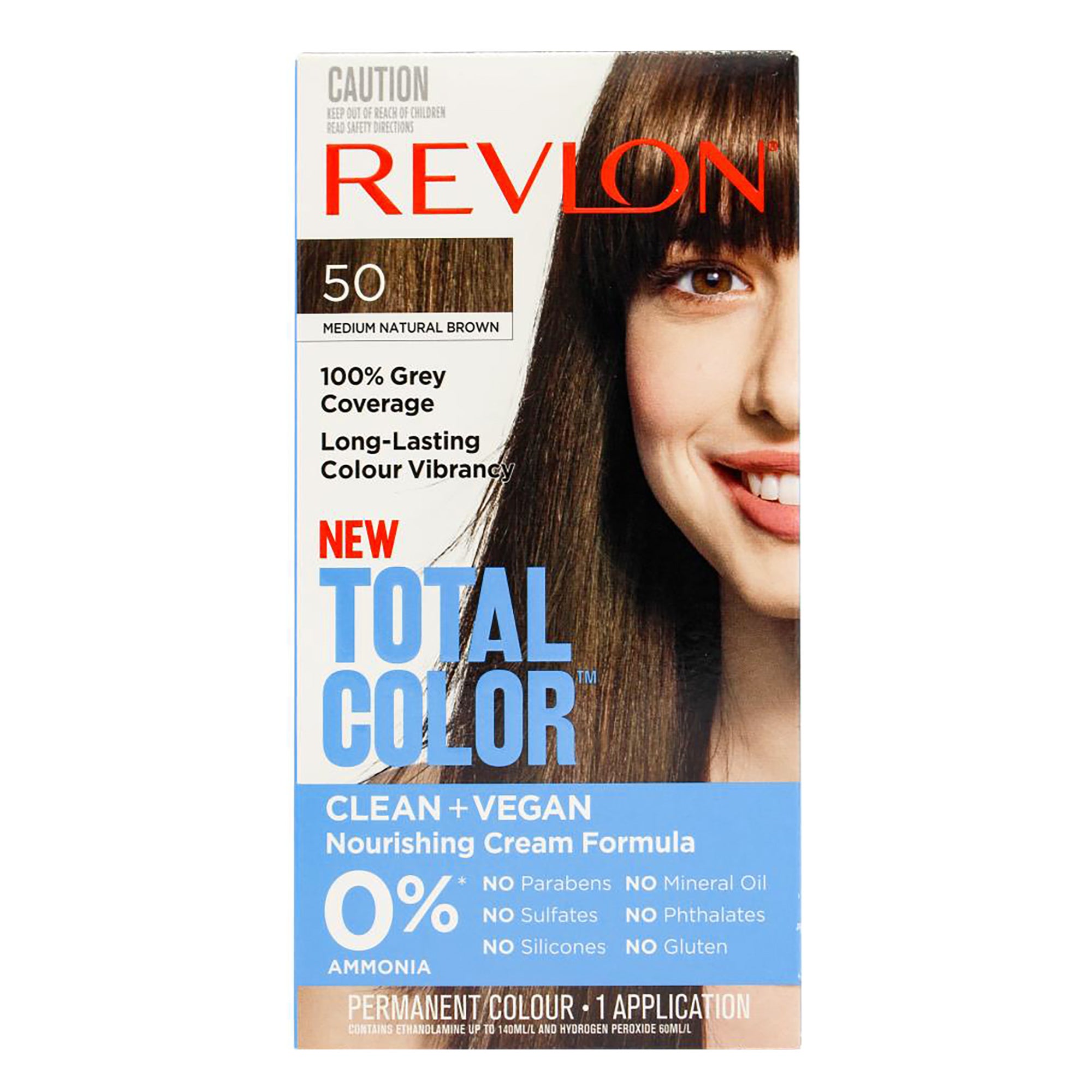 Revlon Total Color Permanent Colour Medium Natural Brown 50 | Hair Care |  Product
