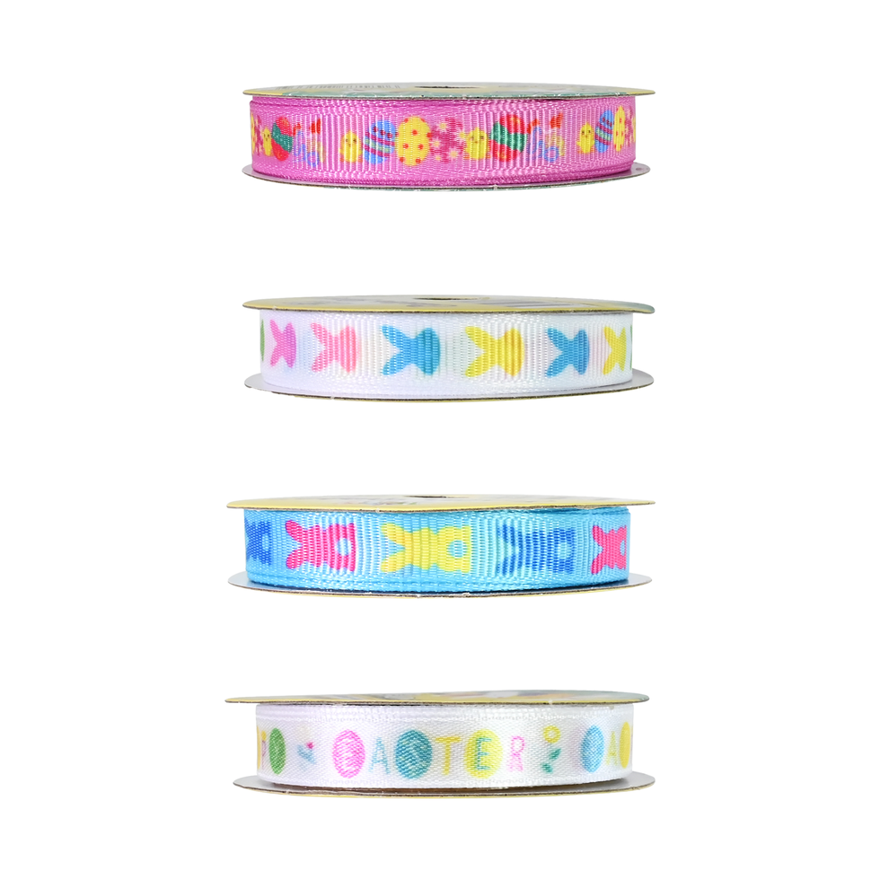 Ribbon Easter Assorted 10mm x 2m | Easter | Crackerjack