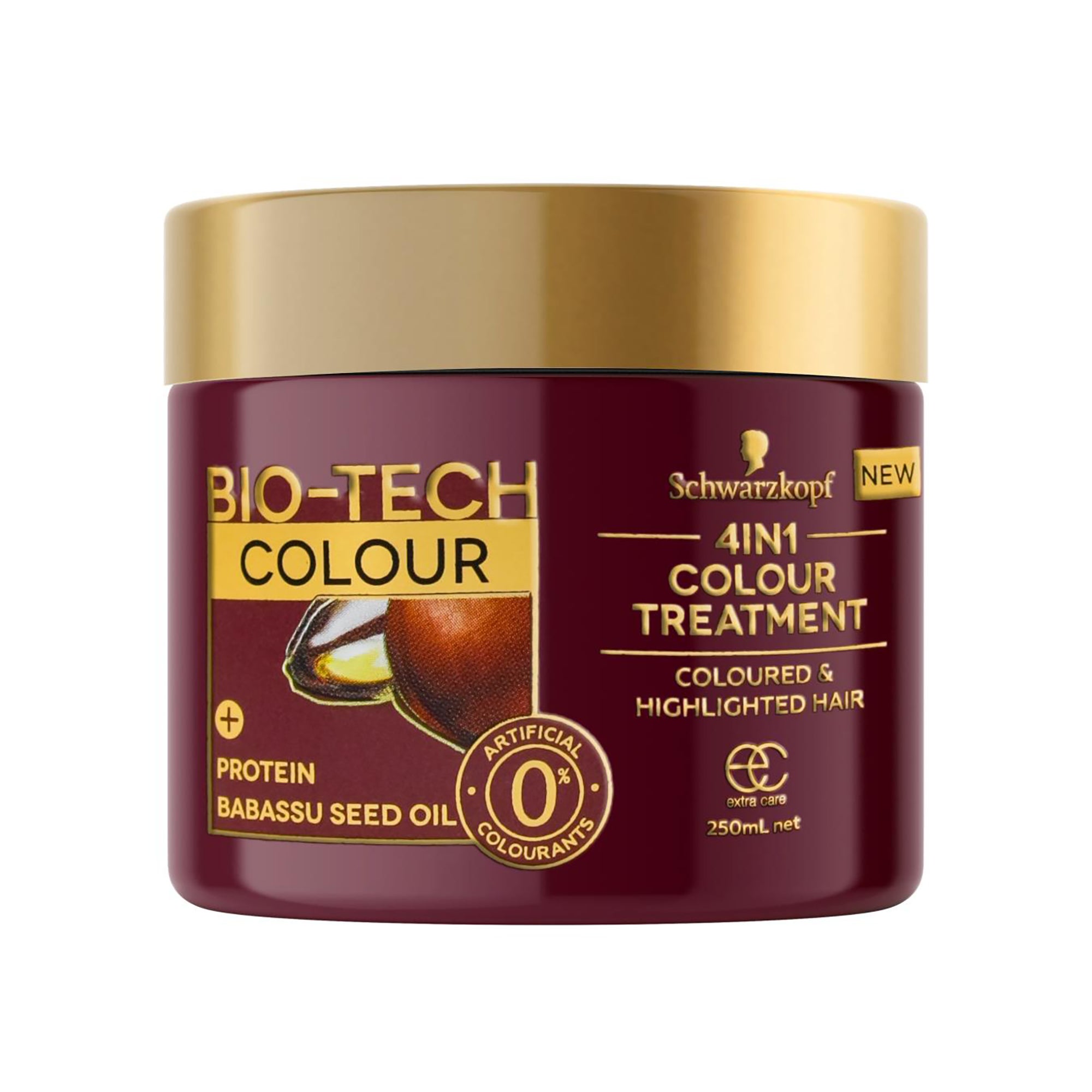 Schwarzkopf Bio-tech 4-in-1 Colour Treatment Protein Babassu Seed Oil 250ml  | Hair Care | Product