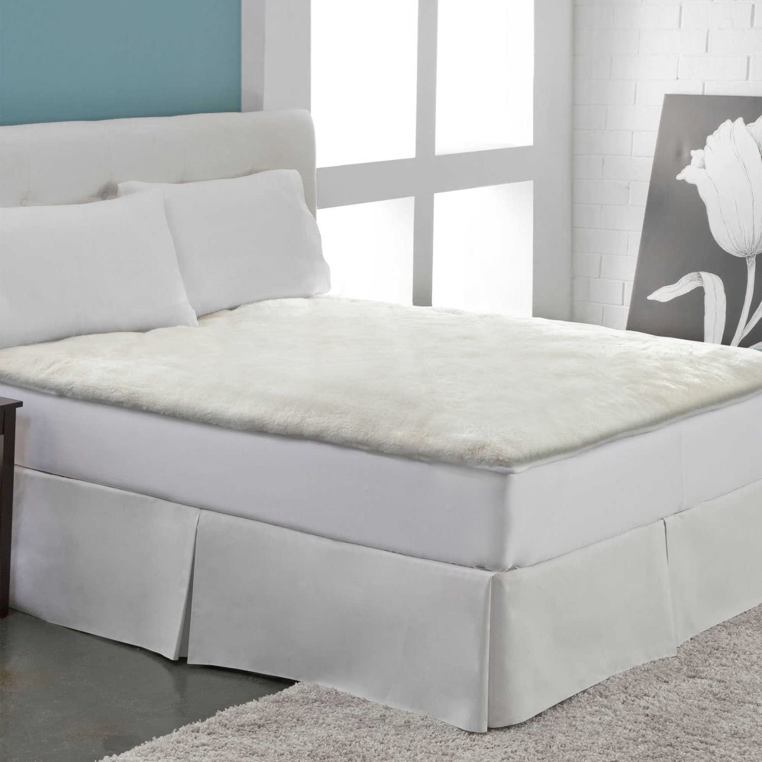 Sherpa Memory Foam Mattress Topper King Bedding Product Sherpa Memory Foam Mattress Topper King Bedding Product