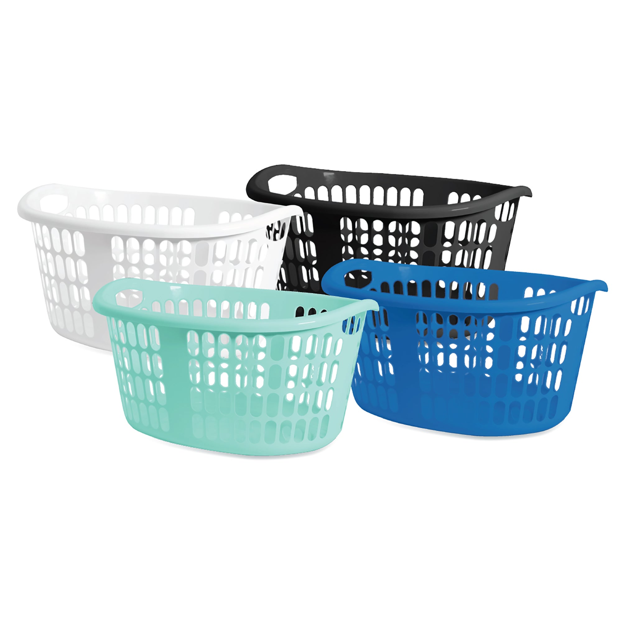 45L round plastic laundry basket