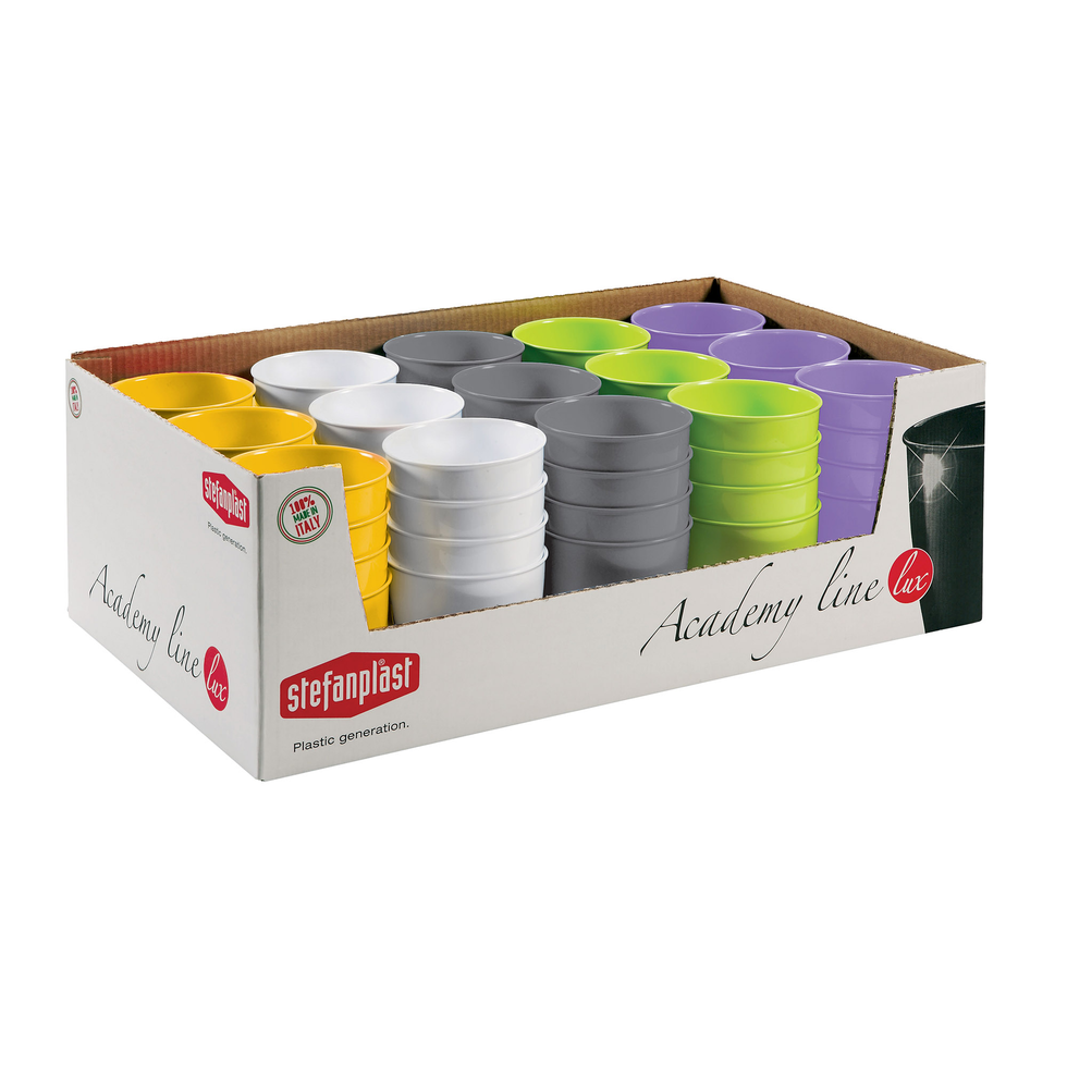 Stefanplast Academy Plant Pot 11 cm Assorted Colours | Gardening