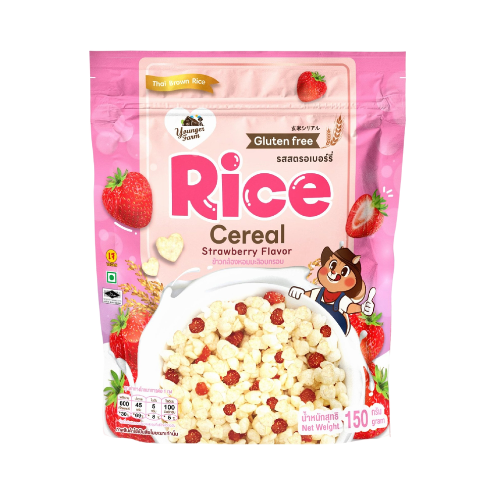 Younger Farm Rice Cereal Strawberry 150g | Grocery